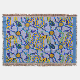 Tribal Snake Throw Blanket