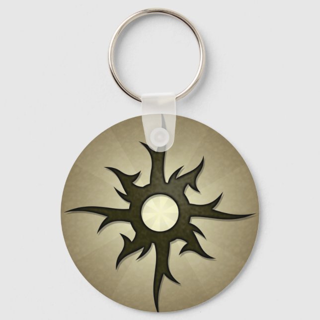 Tribal Solar Thorns Keychain (Front)