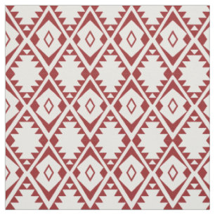 Tribal Southwest Aztec Geometric Pattern Fabric