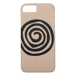 Tribal spiral Aztec petroglyph art Case-Mate iPhone Case
