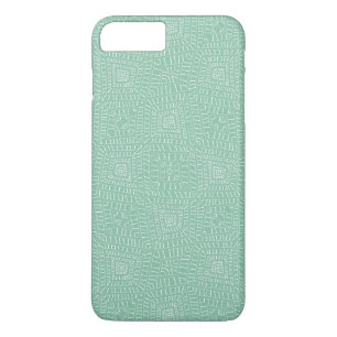 Tribal squares teal Case-Mate iPhone case