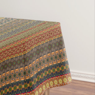 Tribal striped abstract pattern design tablecloth