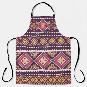 Tribal striped, geometric seamless pattern. apron