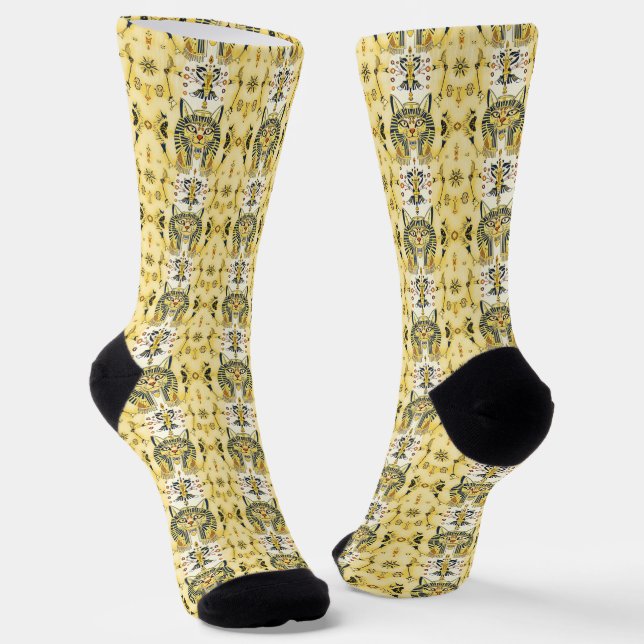 Tribal Stripes: Pharaoh Edition Socks (Angled)