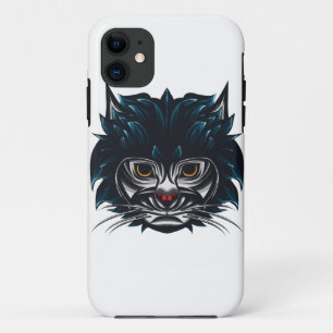 Tribal Style Angry Cat Case-Mate iPhone Case