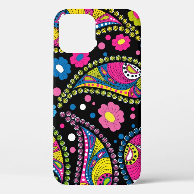 Tribal style paisley, seamless ethnic pattern. Case-Mate iPhone case (Back)