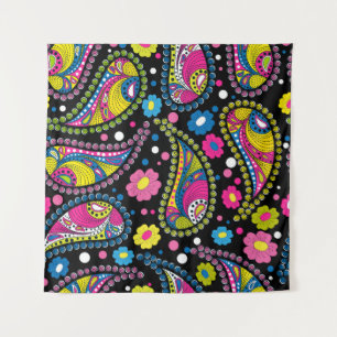 Tribal style paisley, seamless ethnic pattern. tapestry