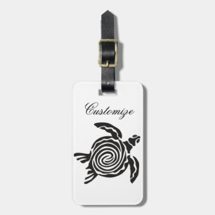 Tribal Style Turtle Thunder_Cove Luggage Tag