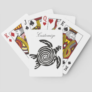 Tribal Style Turtle Thunder_Cove Playing Cards