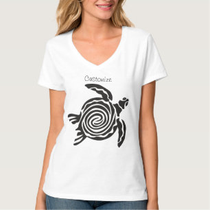Tribal Style Turtle Thunder_Cove T-Shirt