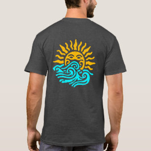 Tribal Sun and Ocean Waves Art T-Shirt