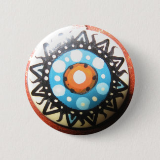Tribal Sun Handmade 6 Cm Round Badge
