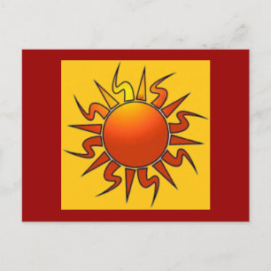 Tribal Sun Postcard