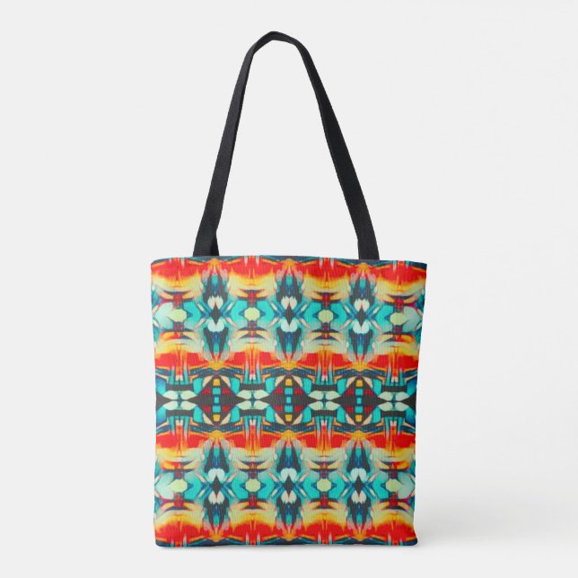 Tribal Sun Tapestry Tote Bag (Back)