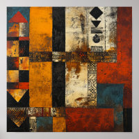 Tribal Tapestry: Abstract African Fusion