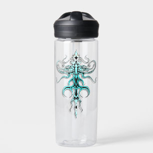 Tribal Tattoo Alien Species 217 blue Water Bottle