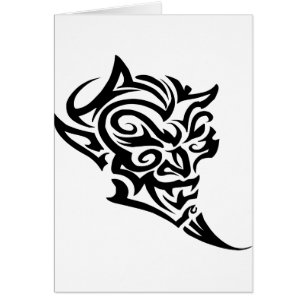 Tribal Tattoo Devil Face Satan