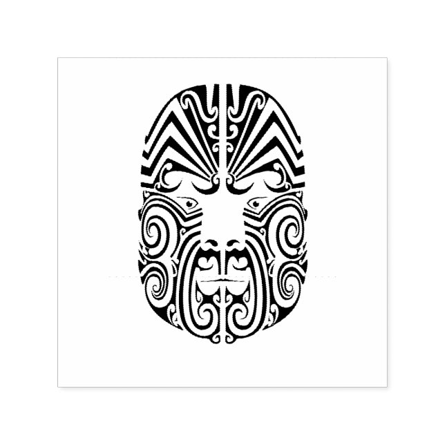 Tribal Tattoo Face Self-inking Stamp (Design)