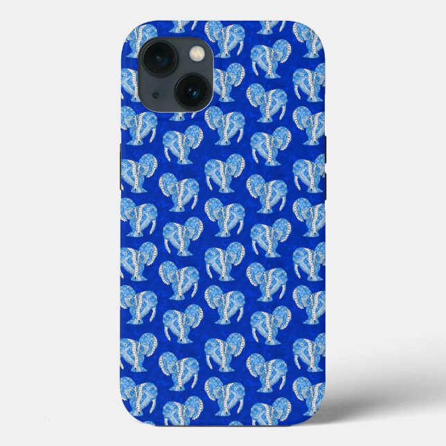 Tribal Tattoo Manatees Ocean Blue Case-Mate iPhone Case (Back)