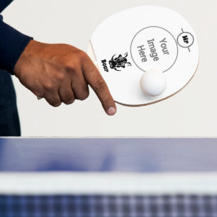 Tribal Tattoo Style Boar Head Ping Pong Paddle