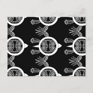 Tribal Tattoo Turtle Postcard