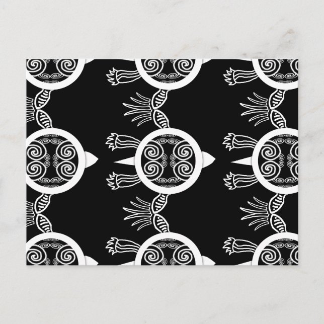 Tribal Tattoo Turtle Postcard (Front)