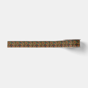 Tribal Teal "Aztec Dream" Ribbon Spool 2yd Grosgrain Ribbon