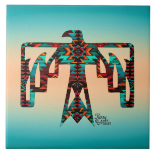 Tribal Thunderbird  Ceramic Tile
