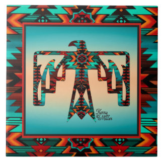 Tribal Thunderbird  Ceramic Tile