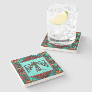 Tribal Thunderbird Stone Coaster