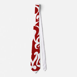 Tribal Tie  Maroon