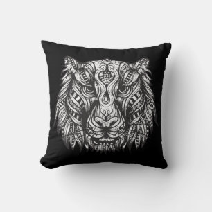 Tribal tiger cushion