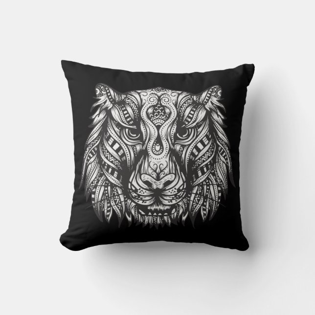 Tribal tiger cushion (Front)