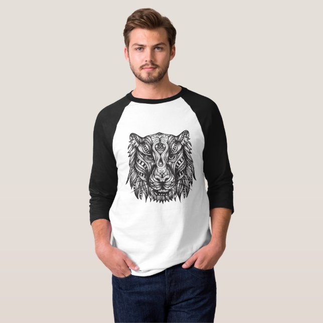 Tribal tiger T-Shirt (Front Full)