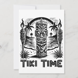 Tribal Tiki – Hawaiian Island Spirit Holiday Card