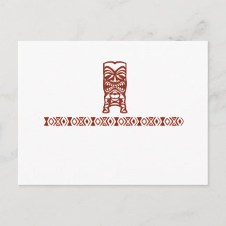 Tribal Tiki Post Card