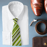 Tribal Times Tie<br><div class="desc">A modern ethnic pattern in green, black and white.
Designed for you by Evco Studio www.zazzle.com/store/evcostudio
#tribal #ethnic #pattern #accessories #ties #forhim #gifts #modern #trendy #trending #style #stylish #popular #fashion #fashionable #green #black #design #designer</div>
