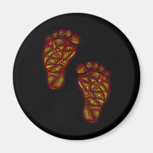Tribal Toes Magnet
