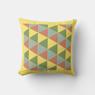 Tribal Triangles Reversible Throw Pillow
