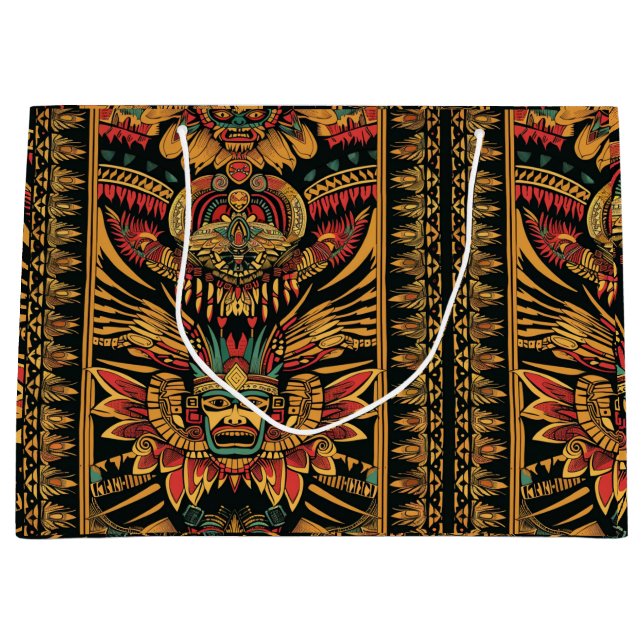 Tribal Turquoise "Aztec Dream" Luxury Gift Bag (Front)