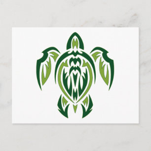Tribal Turtle Postcard