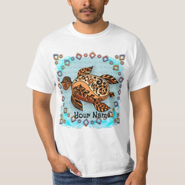 Tribal Turtle T-Shirt (Front)