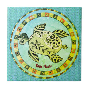 Tribal Turtle Tile