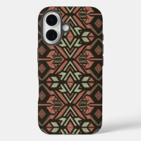 Tribal Vibes – Earthy Geometric Aztec Pattern