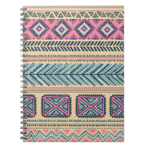 Tribal vintage ethnic seamless notebook