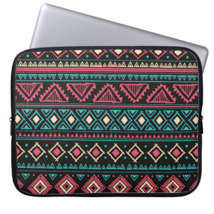 Tribal vintage ethnic seamless pattern laptop sleeve