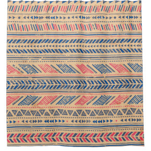 Tribal vintage ethnic: seamless pattern. shower curtain