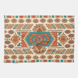 Tribal Vintage: Ethnic Seamless Pattern Tea Towel