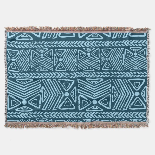 Tribal vintage ethnic, seamless pattern. throw blanket (Front)