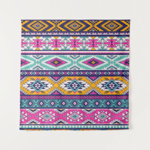 Tribal vintage Navajo: retro pattern Tapestry